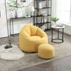 Cozy Foam Bean Bag Chair with Footrest