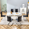 Chic Marble-Top Dining Table