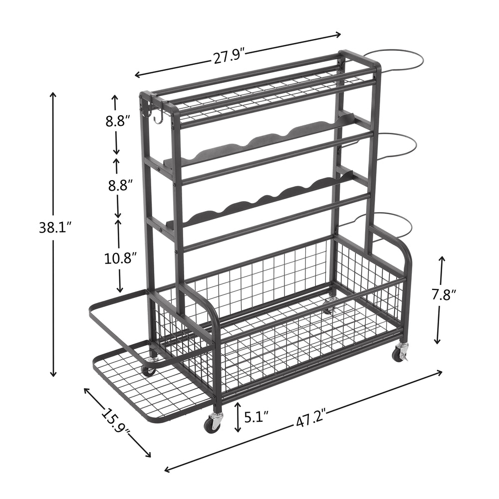 Sports Gear Organizer on Wheels