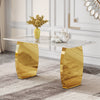 Chic Marble-Top Dining Table with Luxe Gold Legs