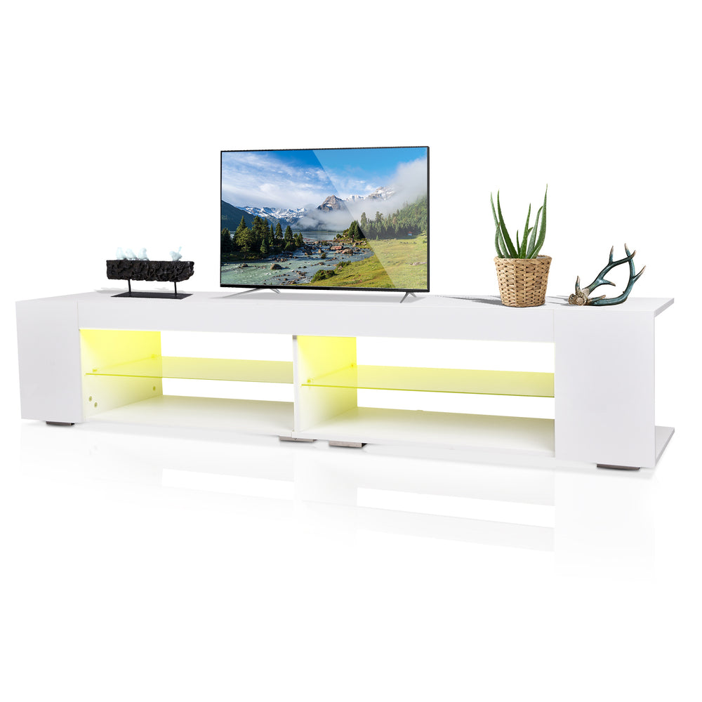 Sleek LED TV Stand with Stylish Storage