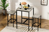 Rustic Industrial Bar Table Set with Chairs