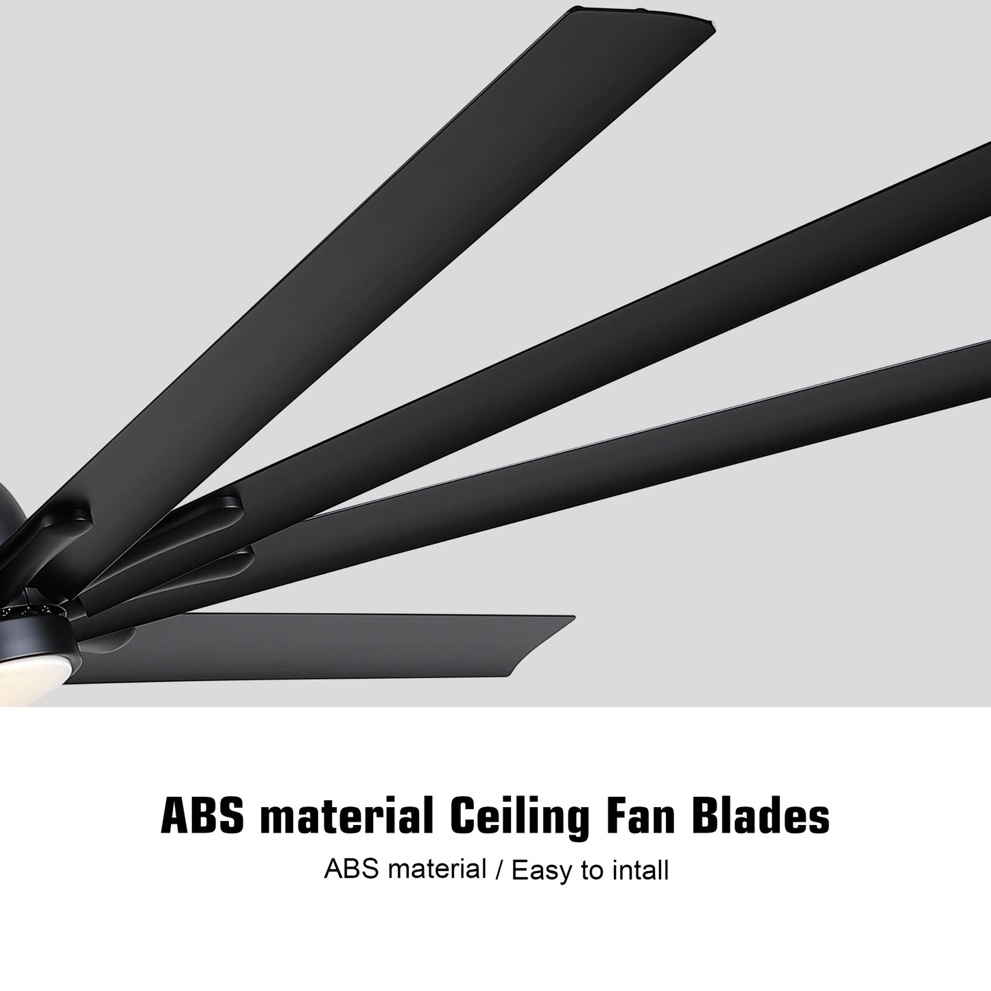 Giant Black Ceiling Fan with Remote