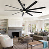 Giant Black Ceiling Fan with Remote