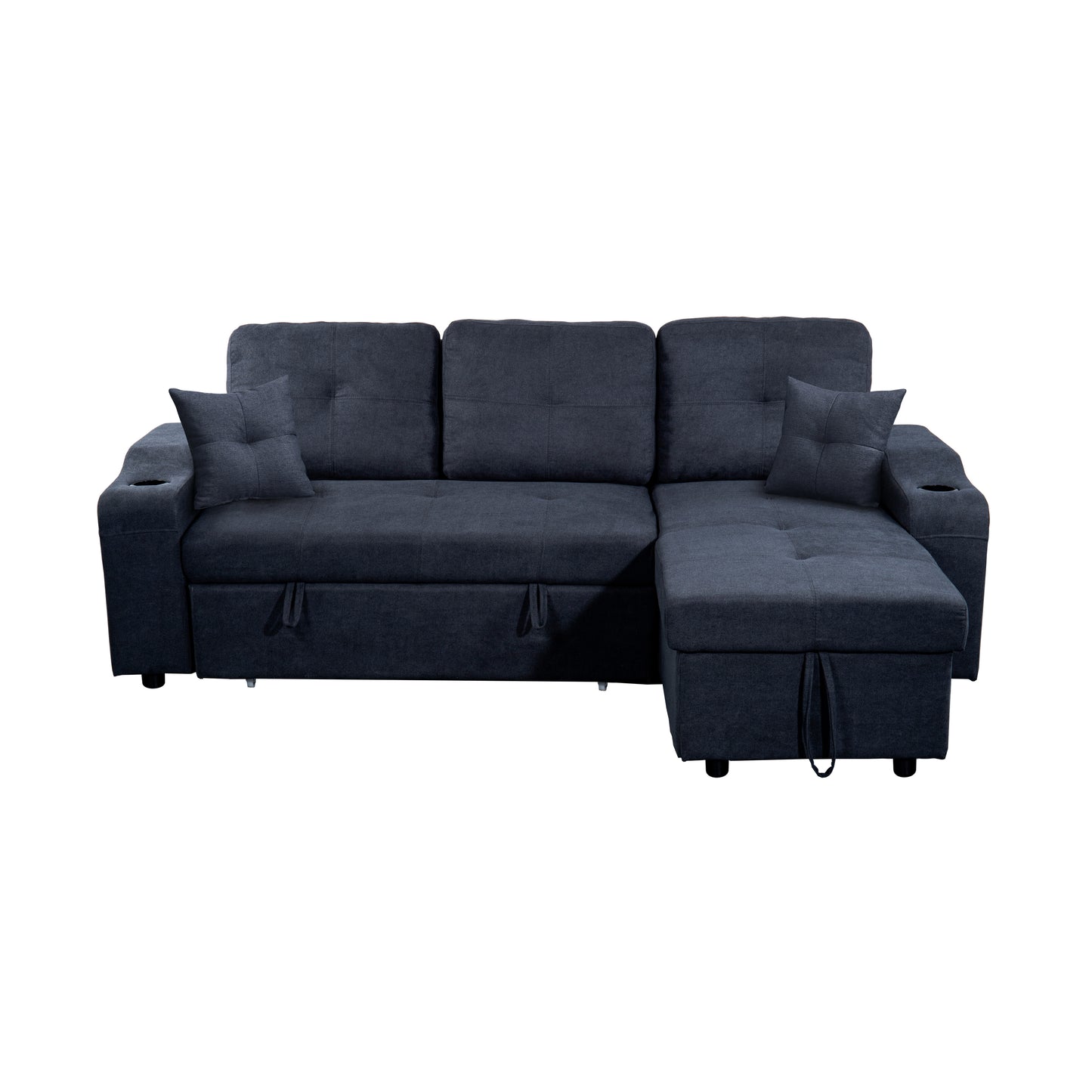 Cozy Corner Convertible Sofa with Storage