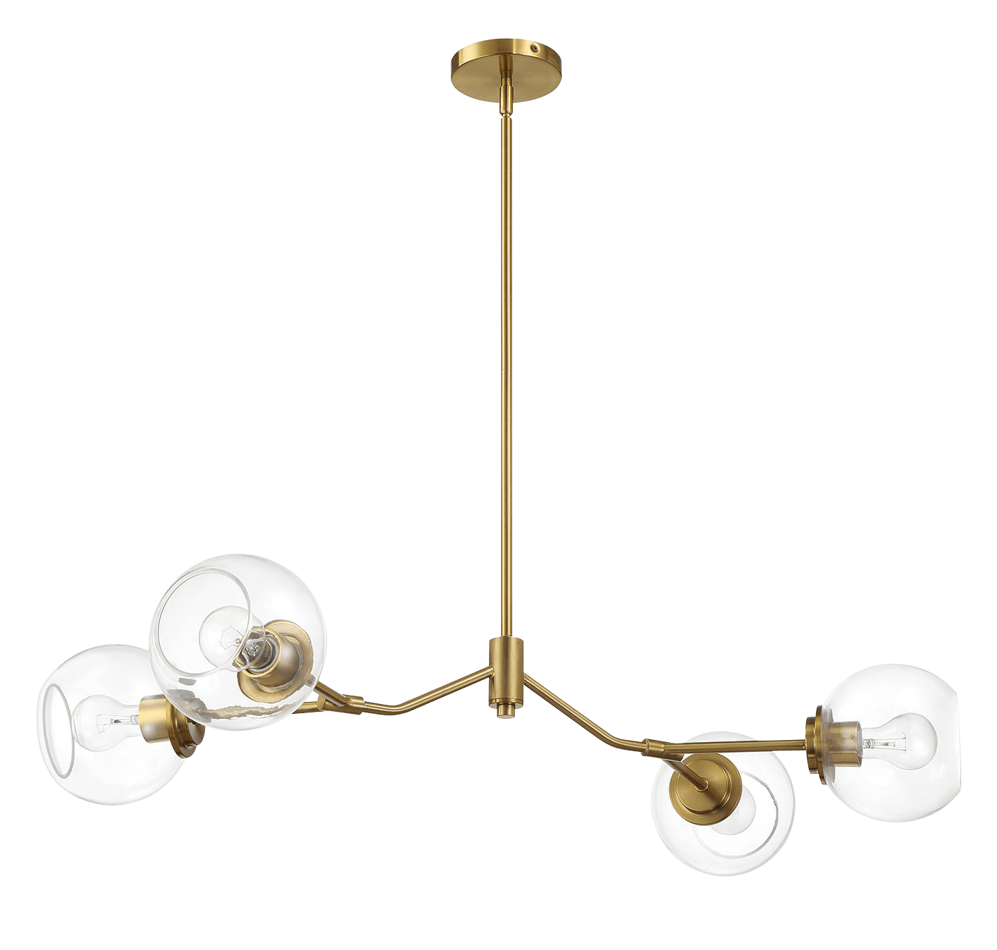 Farmhouse Jewel Chandelier: Clear Glass Elegance for Your Space