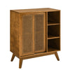 Rattan Charm Sideboard - Stylish Storage for Any Room