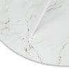 Chic Marble Cross-Leg Dining Table
