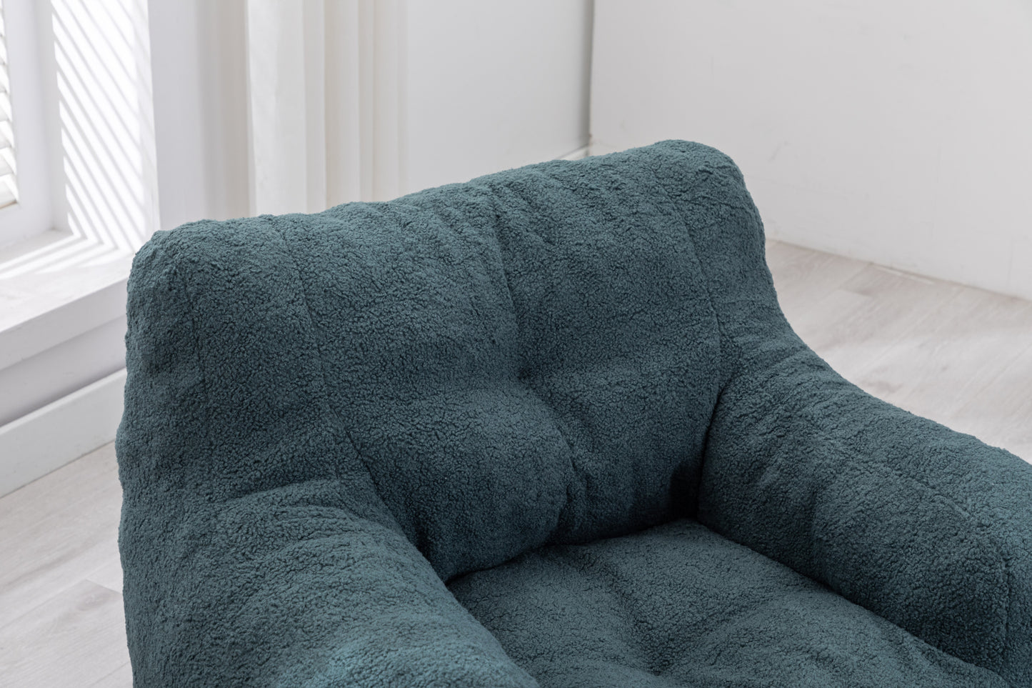 Cozy Green Teddy Bean Bag Chair