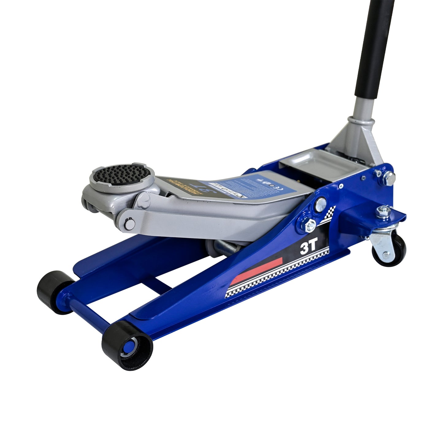 Rapid Lift Hydraulic Floor Jack - Heavy-Duty Steel, Low Profile