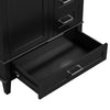 Sleek Black Bathroom Vanity with Sink and Soft-Close Storage