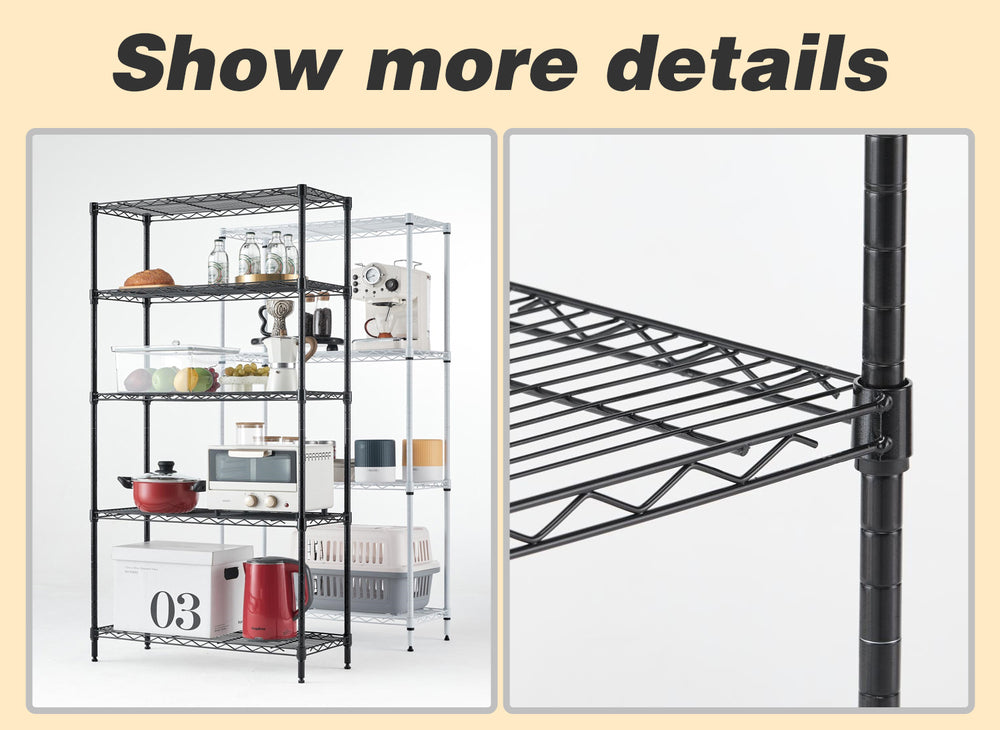 Versatile Metal Wire Storage Rack – Perfect for Every Room!