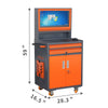 Mobile Metal PC Cabinet - Secure and Stylish Monitor Enclosure