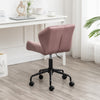 Mauve Diamond Tufted Swivel Chair