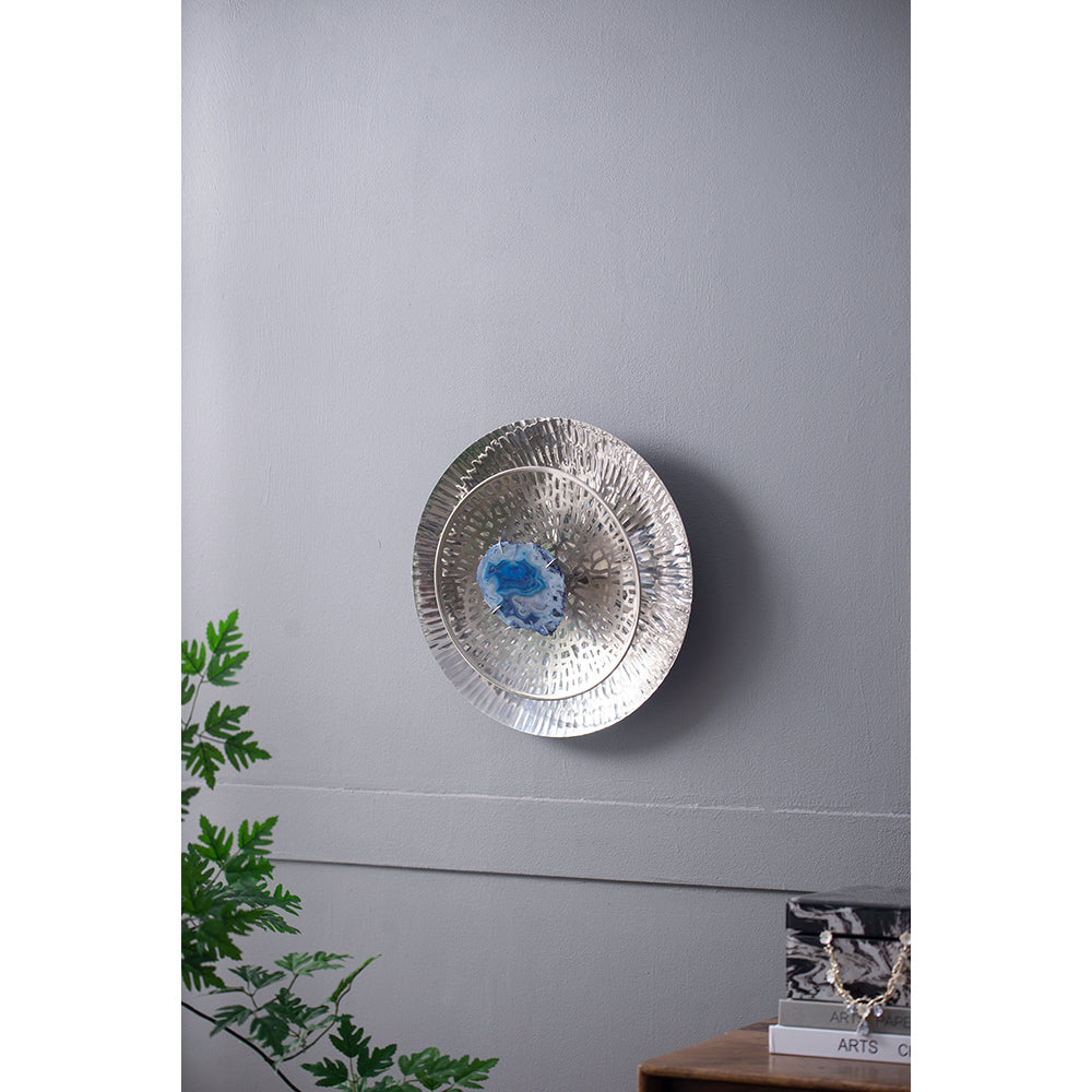 Elegant Silver Wall Discs - Set of Three