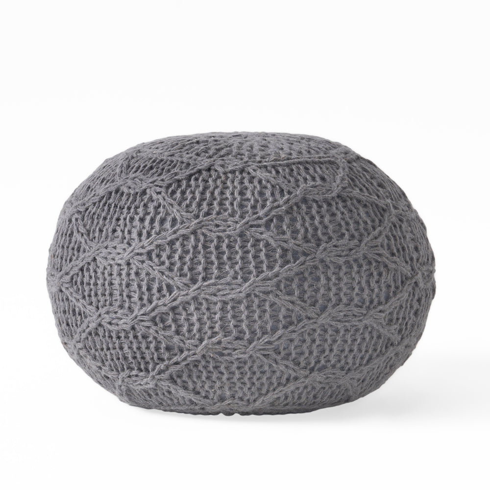 Cozy Malibu Wool Pouf