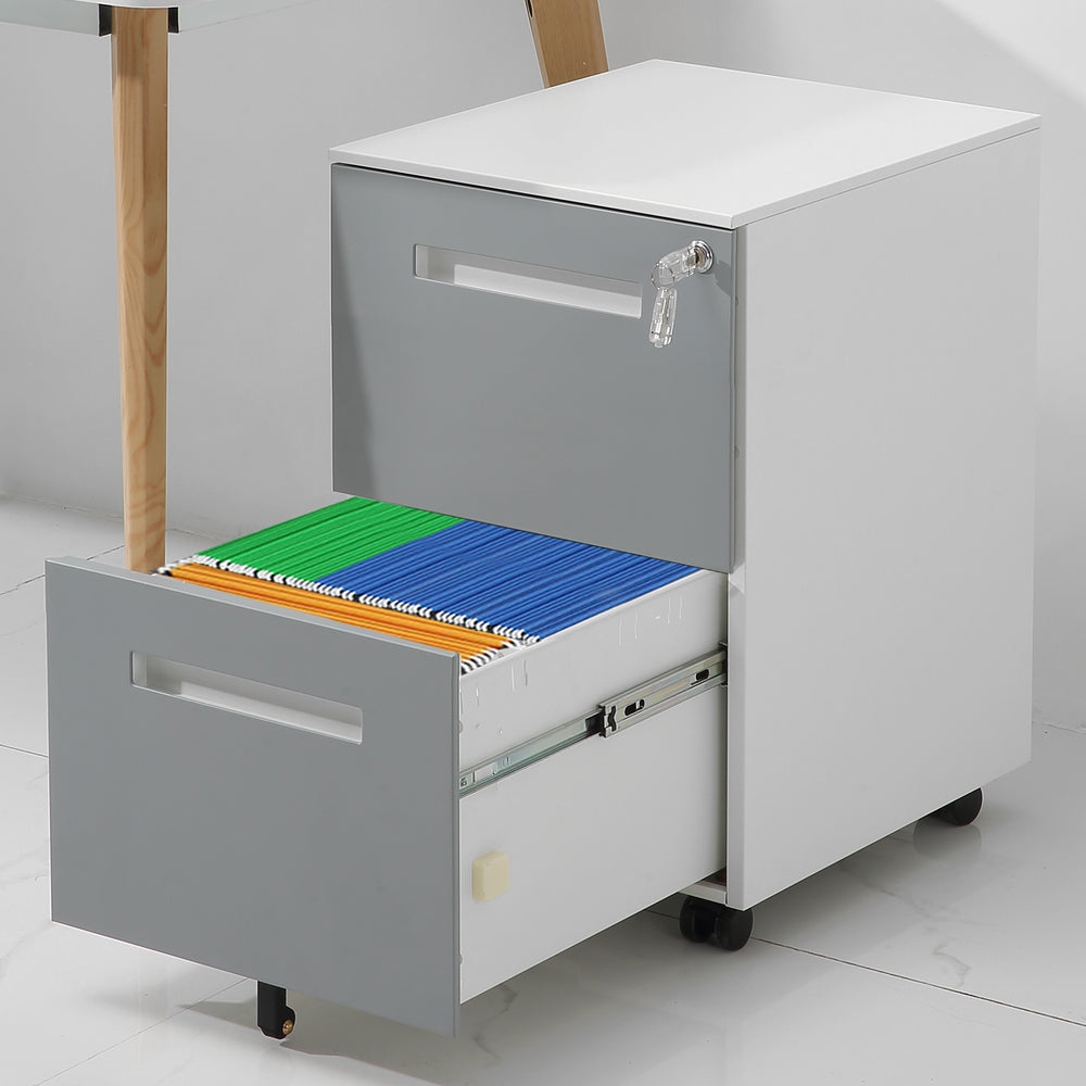 Rolling Lockable File Cabinet