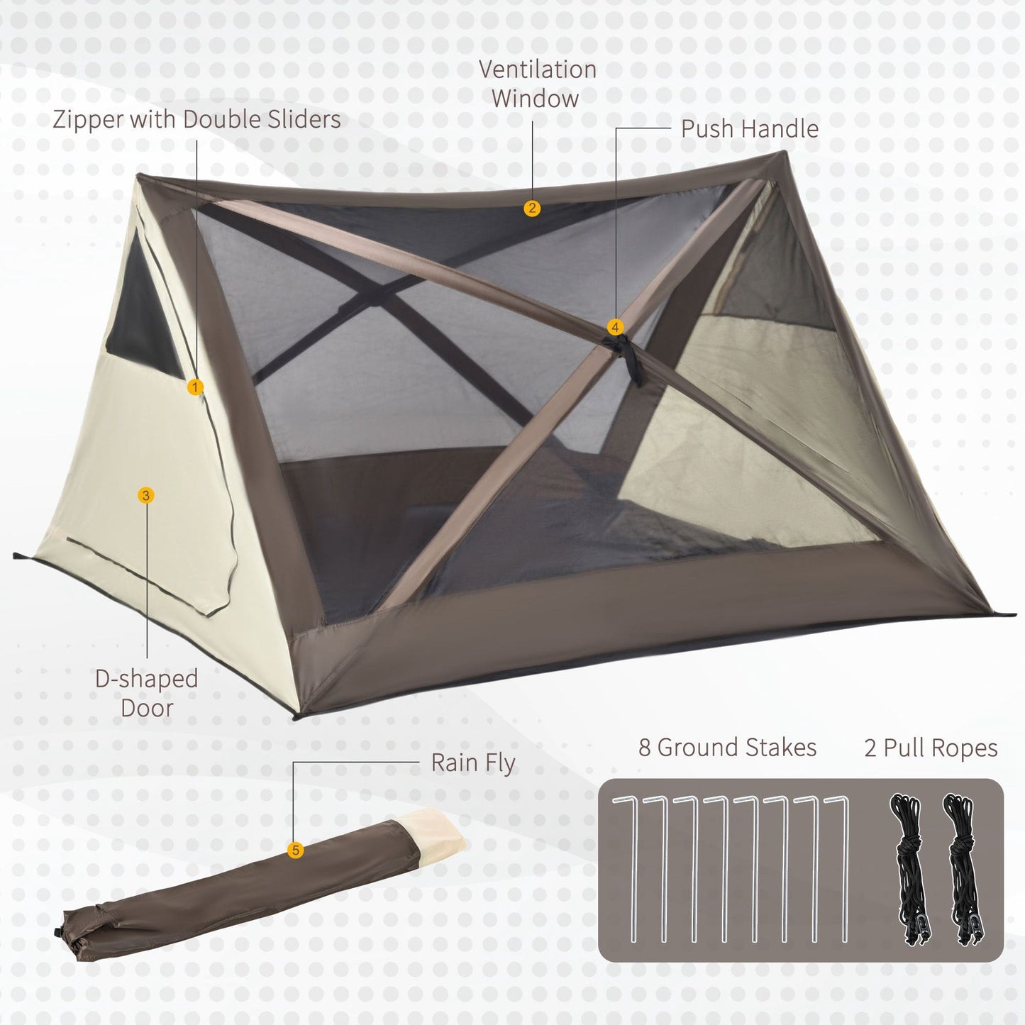 Easy Pop-Up Waterproof Beach Tent