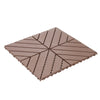 Versatile Interlocking Deck Tiles - Weatherproof Brown Patio Flooring