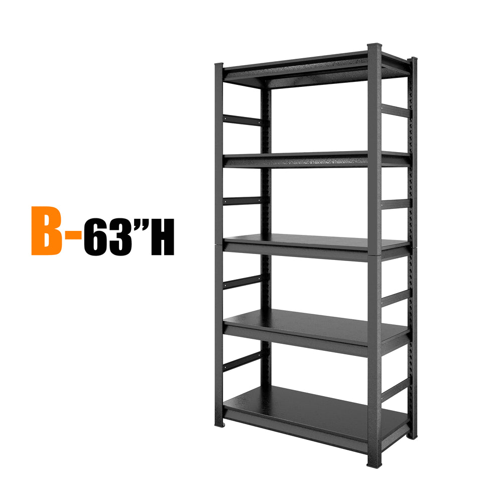 Sturdy Adjustable Metal Shelves - Perfect for Kitchen, Garage & More!