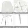 Clear Comfort Chairs - Set of Four