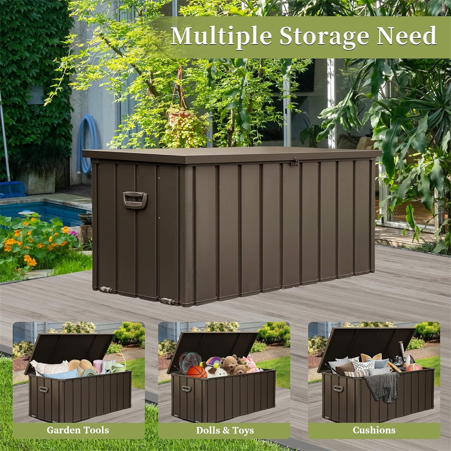 Versatile Outdoor Storage Chest - Keep Your Essentials Dry and Secure!