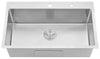 Sleek Stainless Steel Drop-In Kitchen Sink with Essentials