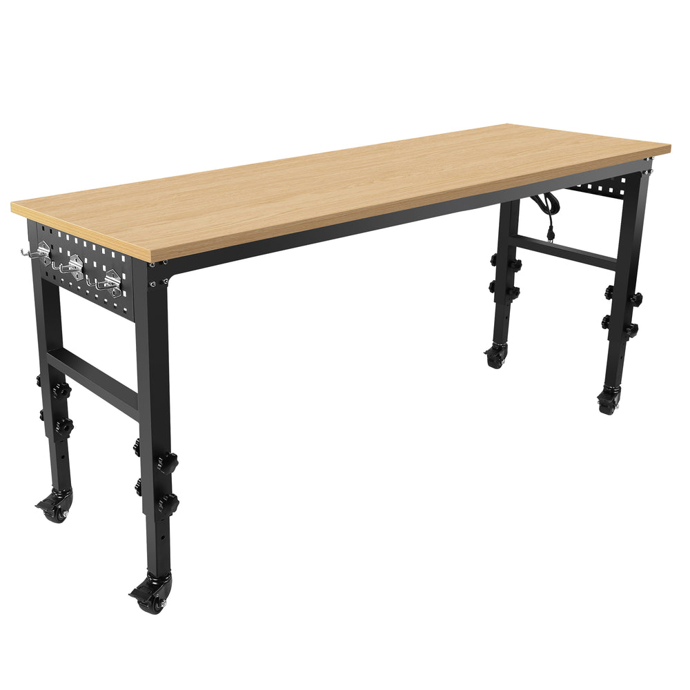 Versatile Rolling Workbench with Power Outlet