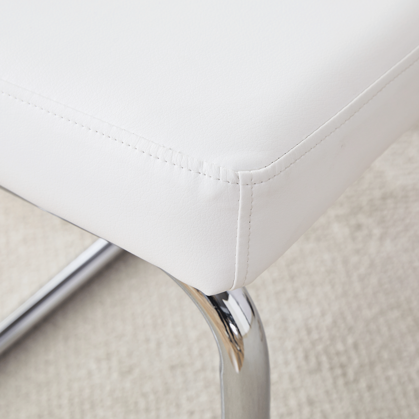 Stylish White Stool - Perfect Seating for Any Space