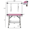 Pawfect PINK Grooming Table - Portable & Adjustable for Pets!