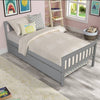 Cozy Grey Twin Bed with Trundle