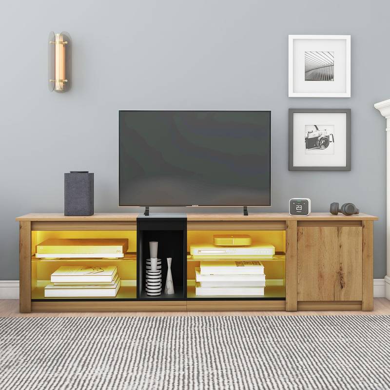 Sleek LED TV Stand & Media Console