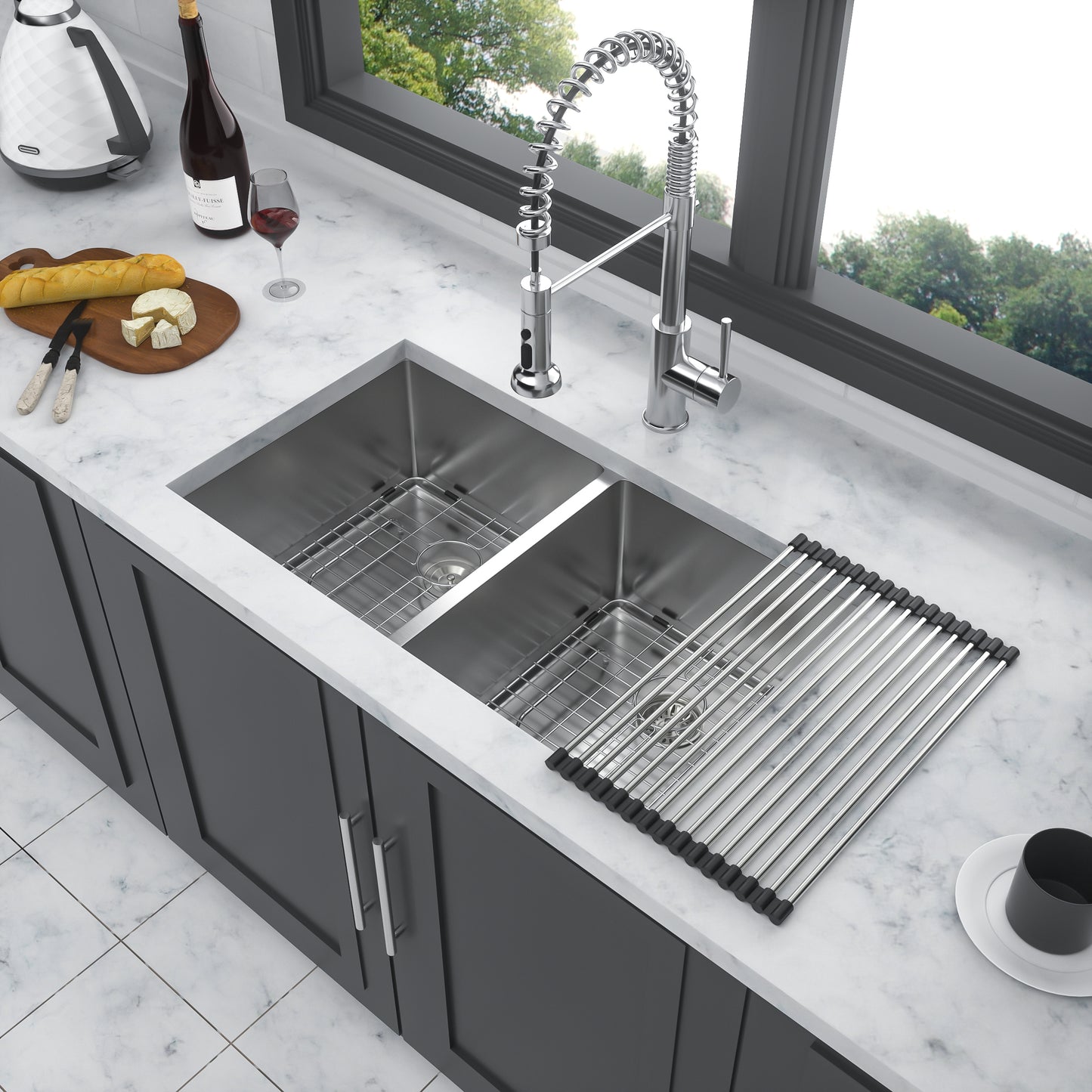 Deluxe Double Undermount Kitchen Sink