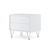 Sleek White Nightstand by ACME