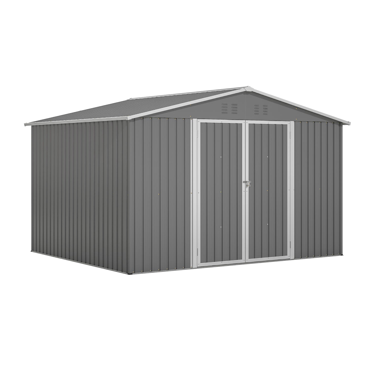 All-Weather Metal Storage Shed for Garden & Patio – Lockable & Durable