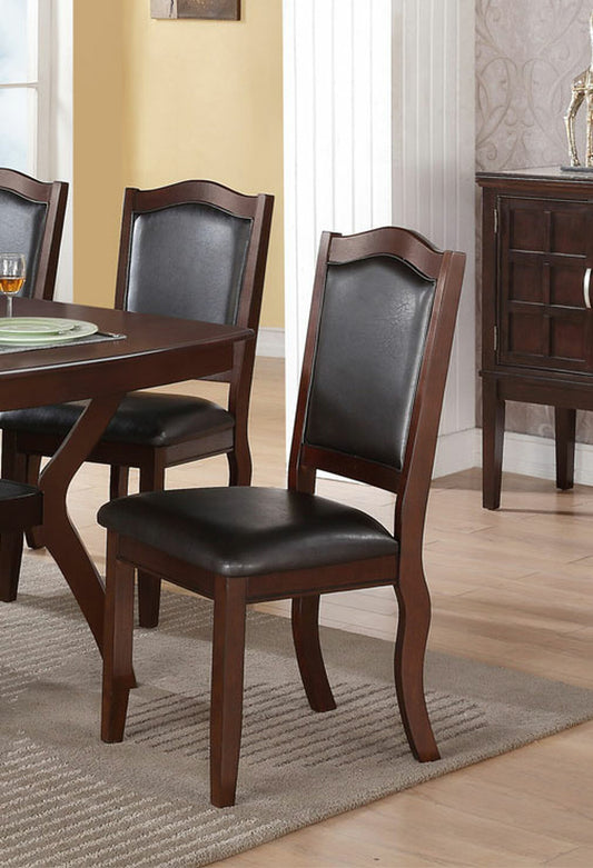 Chic Espresso Dining Chair Duo