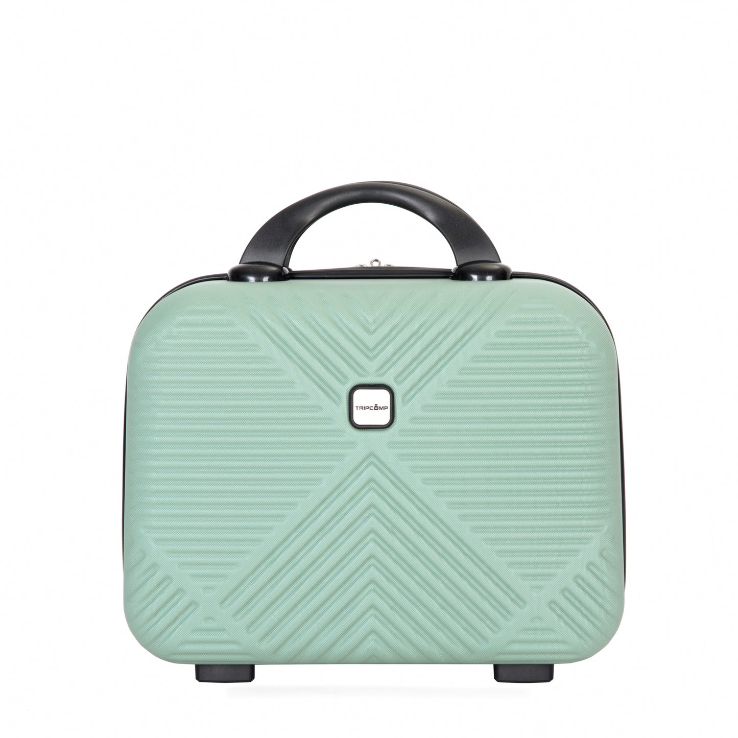 Olive Green Travel Set: Stylish Suitcase & Makeup Box Combo