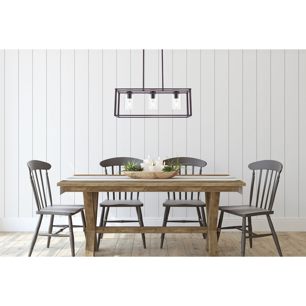 Chic Black Lantern Chandelier for Dining & Kitchen