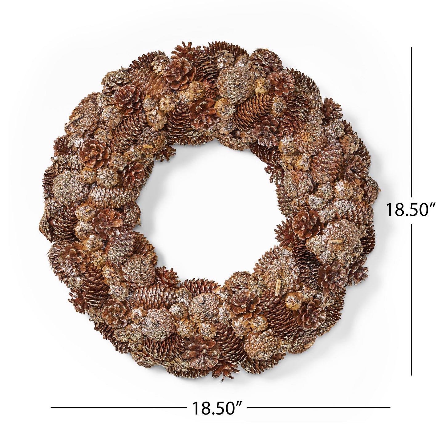 Cozy Pine Cone Wreath