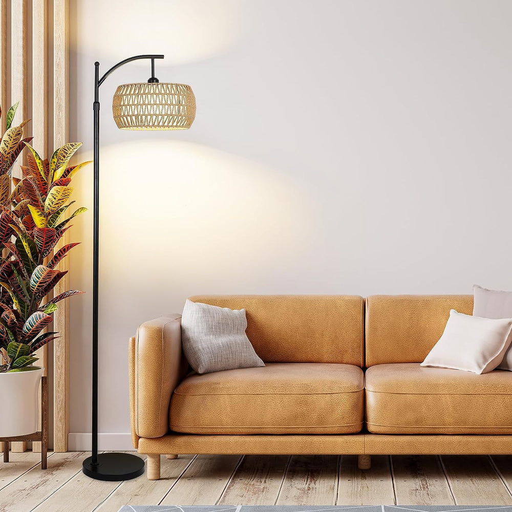 Remote-Controlled Arc Floor Lamp