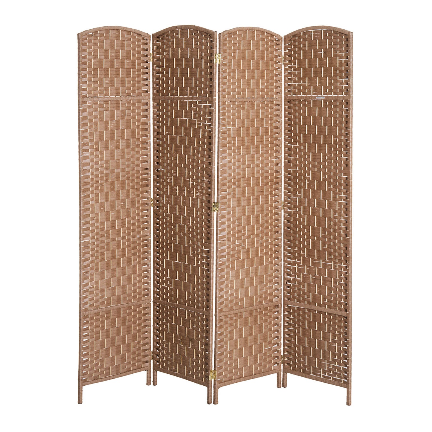 Natural Wicker Room Divider - Stylish Privacy Screen