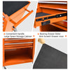 Rolling Orange Tool Cart with 4 Drawers