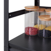 Sturdy Rolling 5-Tier Metal Shelving Unit - Perfect for Kitchen & Garage