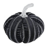 Chic Black Stripe Pumpkin Decor for Halloween Fun