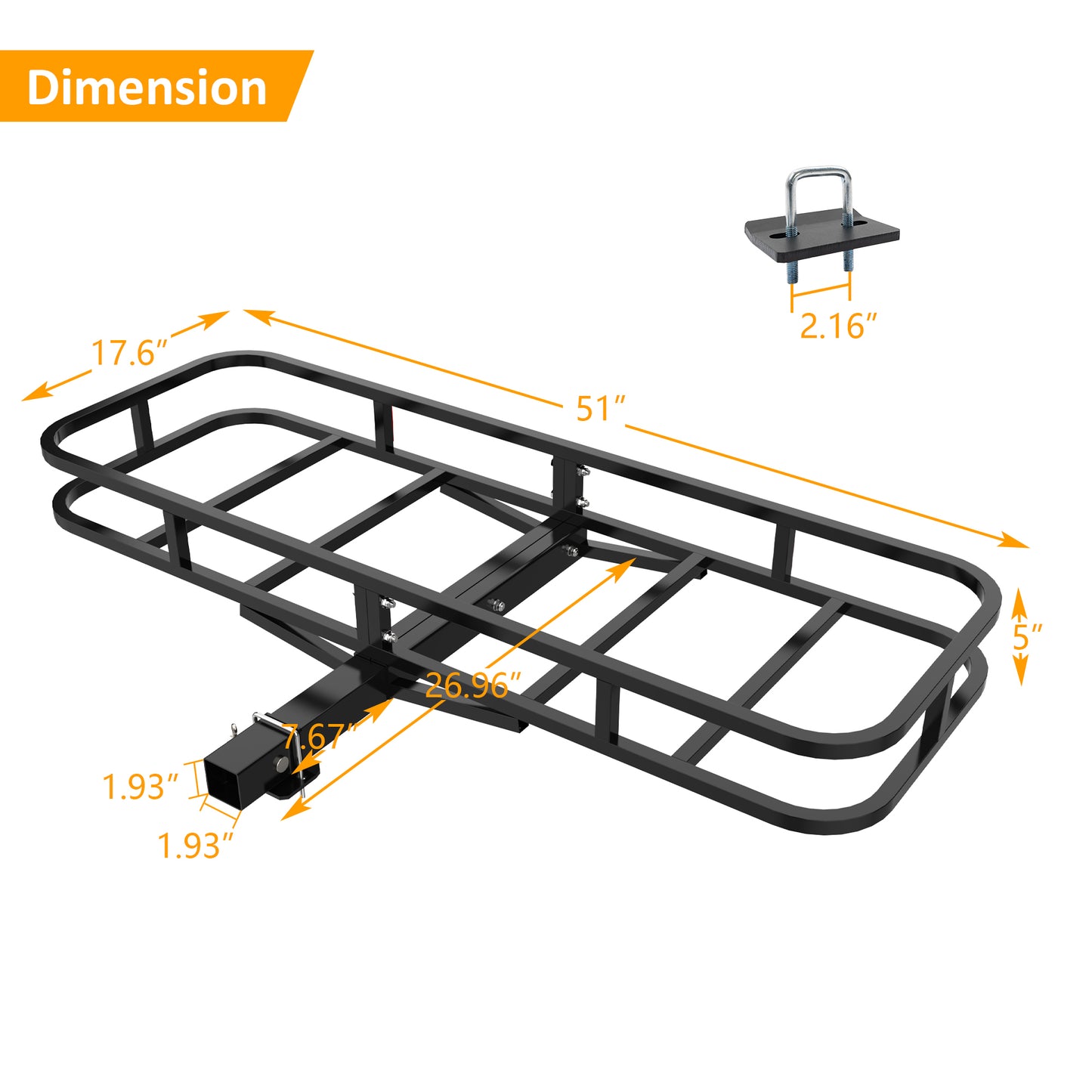 Spacious Cargo Carrier Basket