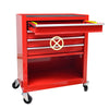 Red Tool Cabinet with Four Drawers and Sets