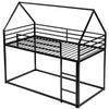 Cozy Black House Bunk Bed