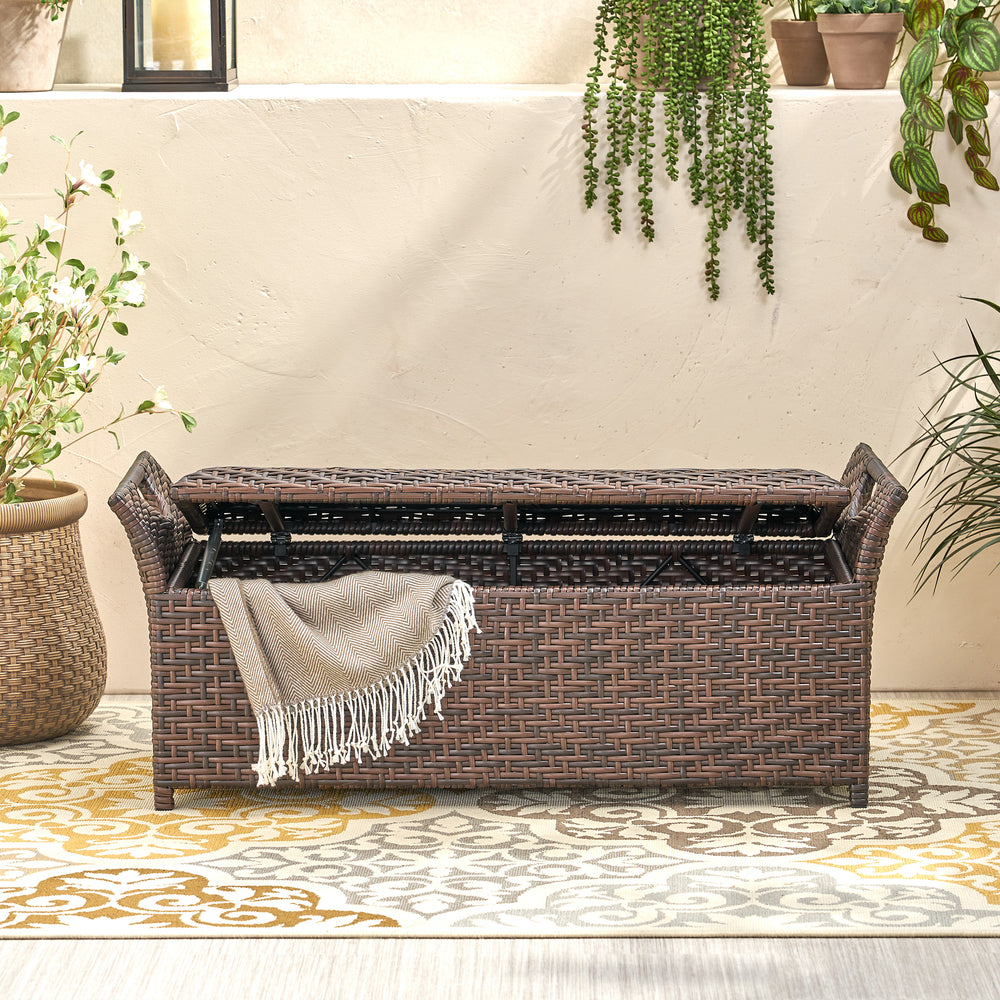 Cozy Wing Storage Bench