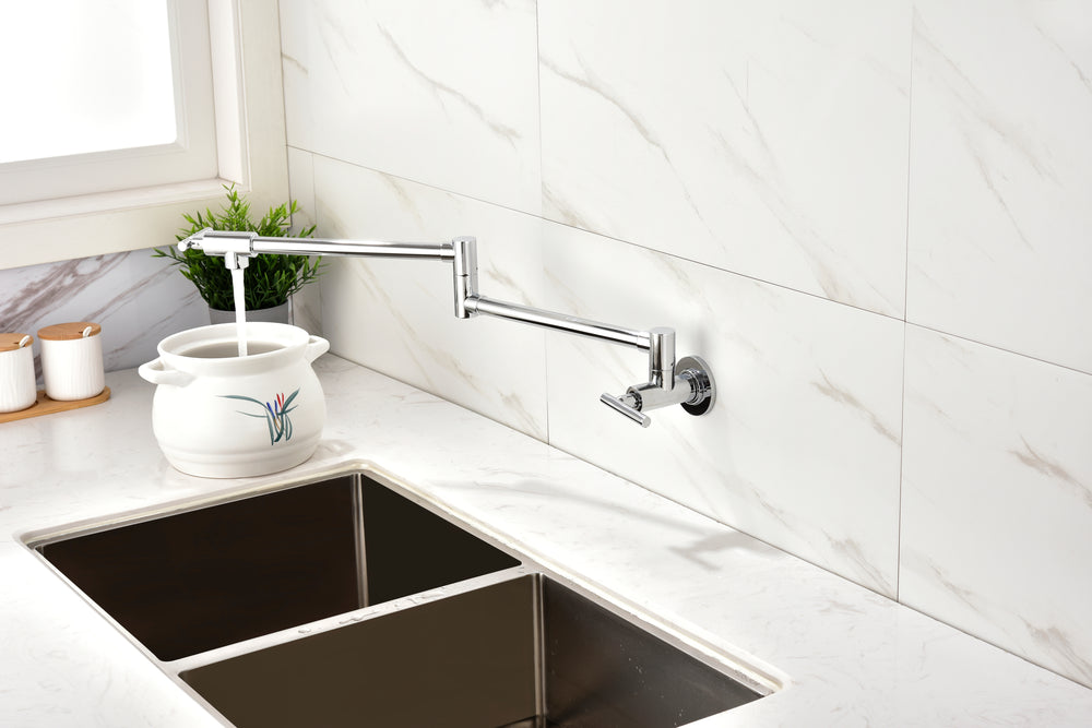 Wall-Mount Pot Filler Faucet