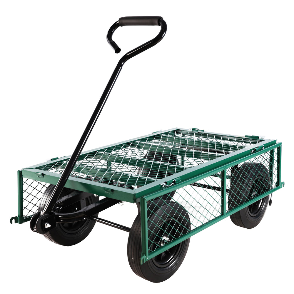 Green Wagon Wheelie: Effortless Garden Transport!